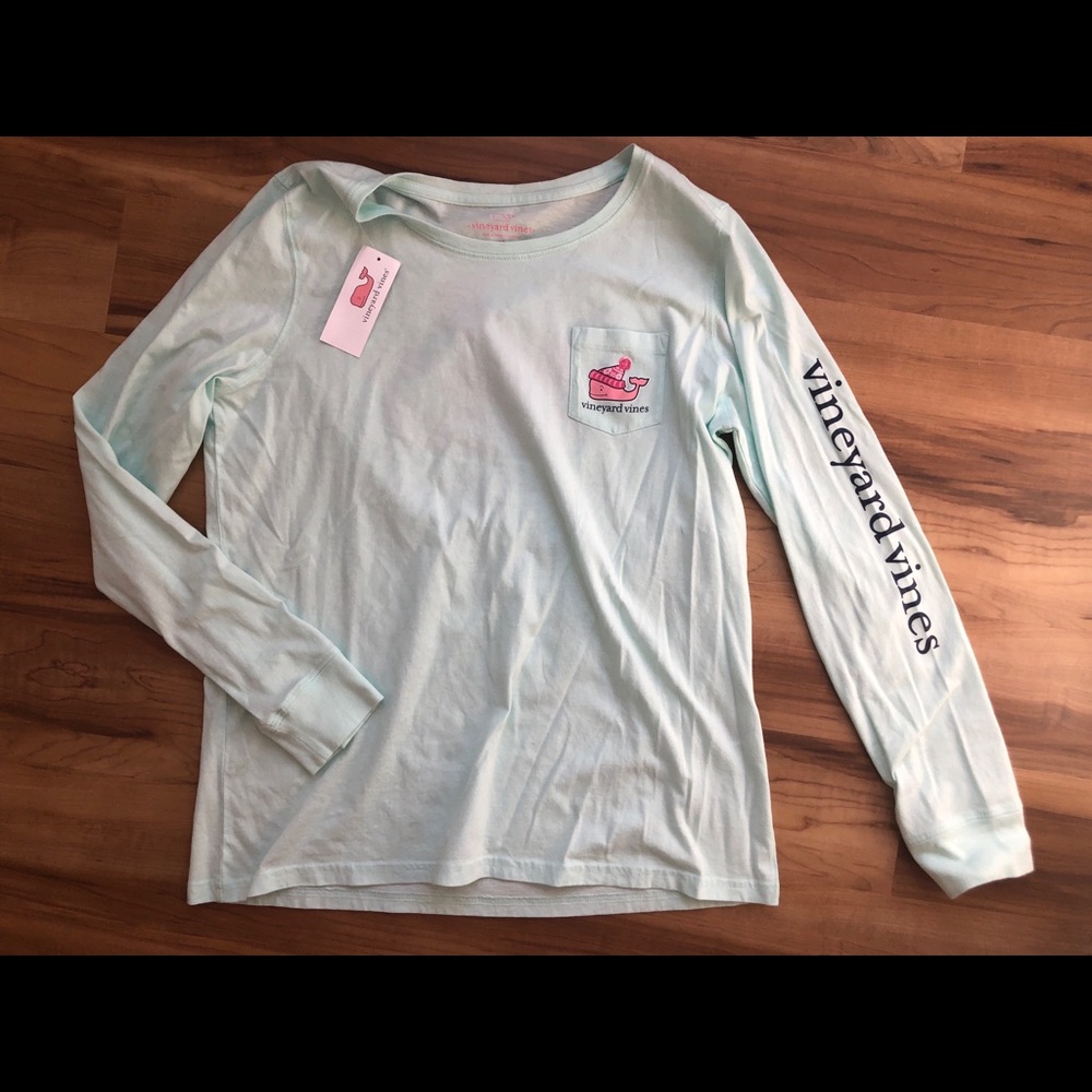 Vineyard vines long sleeve shirt mint